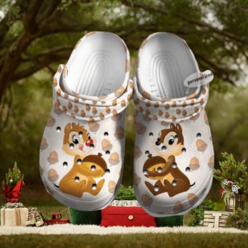 Chip And Dale Hazelnut Pattern Disney Graphic Cartoon Crocs Shoes