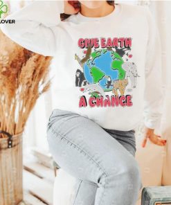 Chnge merch give earth a chance shirt