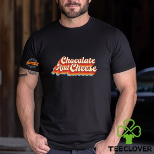 Chocolate & Cheese Script Shirt