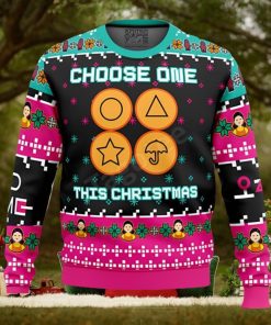 Choose One This Christmas Squid Game Ugly Christmas Sweater Impressive Gift