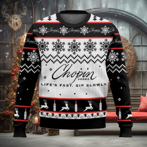 Chopin Vodka Christmas Ugly Sweater Special Gift For Xmas