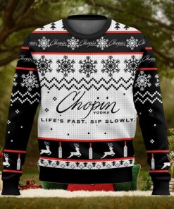 Chopin Vodka Christmas Ugly Sweater Special Gift For Xmas
