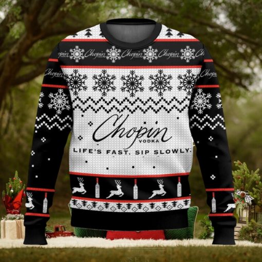 Chopin Vodka Christmas Ugly Sweater Special Gift For Xmas
