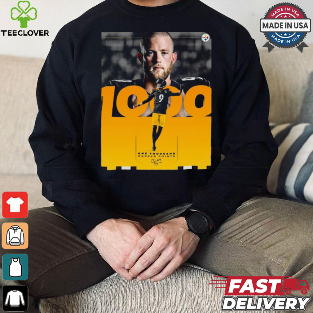 Chris Boswell Pittsburgh Steelers 1000 Career Points Signature Shirt Chris Boswell Pittsburgh Steelers 1000 Career Points Signature Shirt