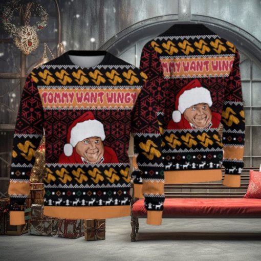 Chris Farley Tommy Likey Tommy Want Wingy Ugly Christmas Sweater