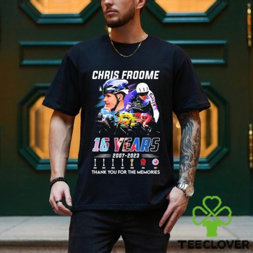 Chris Froome 16 Years 2007 2023 Thank You For The Memories Signatures Shirt