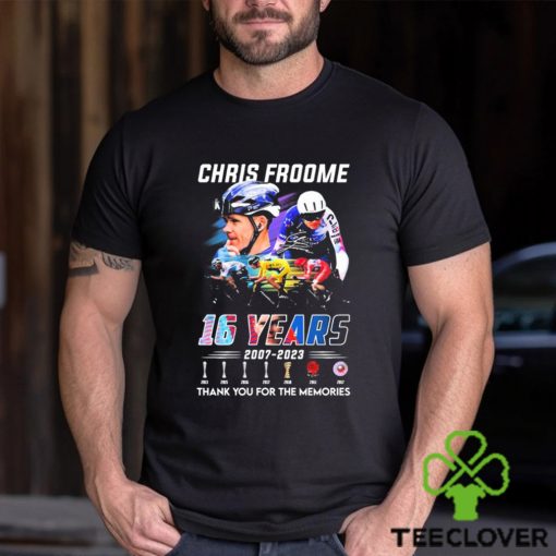 Chris Froome 16 Years 2007 2023 Thank You For The Memories Signatures Shirt