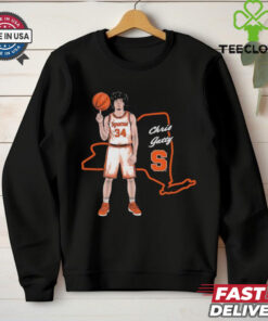 Chris Gatty Syracuse Men’s Basketball State map shirt
