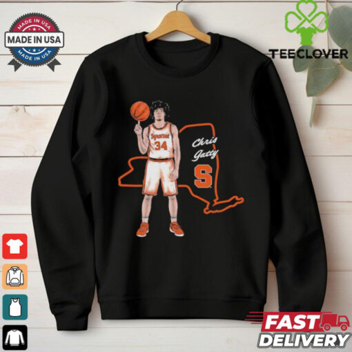 Chris Gatty Syracuse Men’s Basketball State map shirt