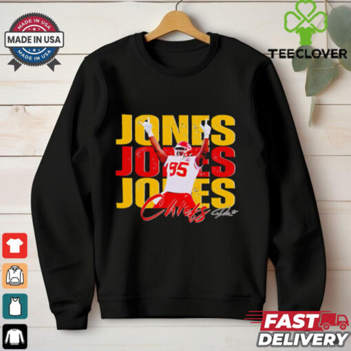 Chris Jones 95 Kansas City Chiefs Football Players Super Bowl 2025 shirt