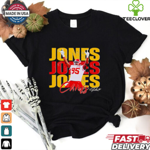 Chris Jones 95 Kansas City Chiefs Football Players Super Bowl 2025 shirt