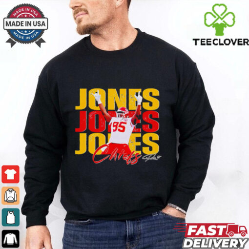 Chris Jones 95 Kansas City Chiefs Football Players Super Bowl 2025 shirt