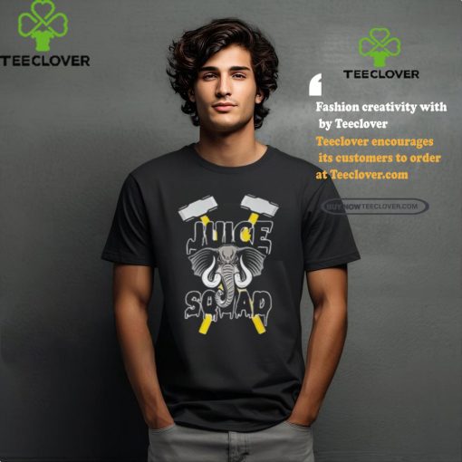 Chris Kapilovic Wearing Juice Squad Elephant Shirt