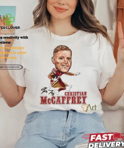 Chris Mccaffrey big head air cool football design signature shirt
