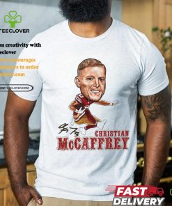 Chris Mccaffrey big head air cool football design signature shirt