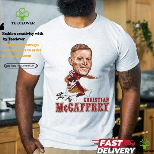 Chris Mccaffrey big head air cool football design signature shirt