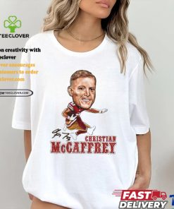 Chris Mccaffrey big head air cool football design signature shirt