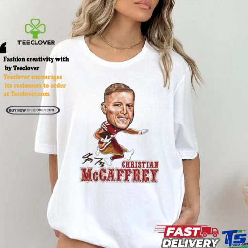 Chris Mccaffrey big head air cool football design signature shirt
