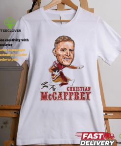Chris Mccaffrey big head air cool football design signature shirt