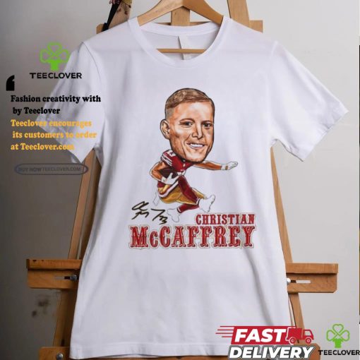Chris Mccaffrey big head air cool football design signature shirt