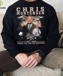 Chris Mortensen Signature 1951 2024 Thank You For The Memories T Shirt