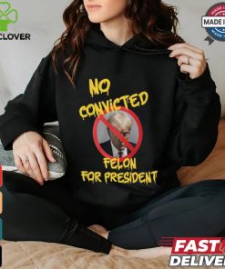 Chris Mowrey Wearing No Convicted Felon For President Shirt