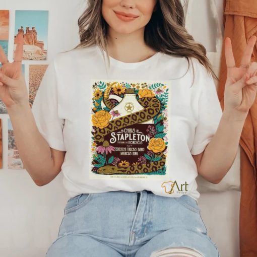 Chris stapleton show at globe life field on june 15 2024 poster shirt