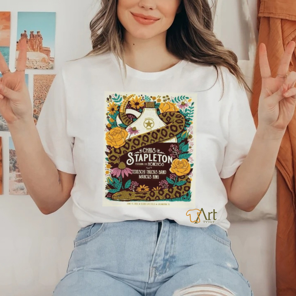 Chris stapleton show at globe life field on june 15 2024 poster shirt Chris stapleton show at globe life field on june 15 2024 poster shirt