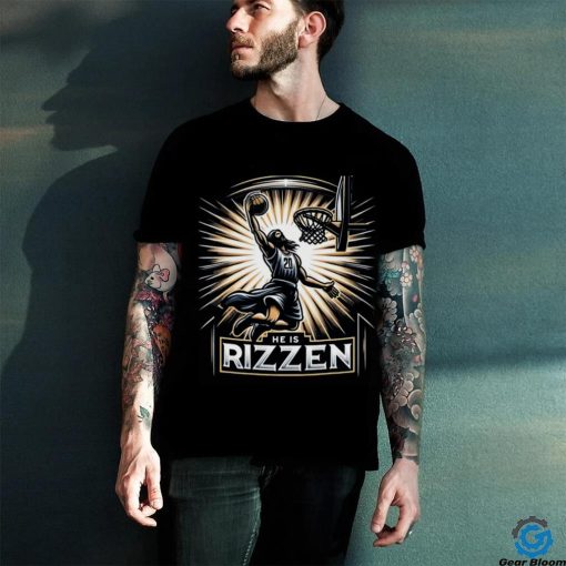 Christian Athlete Easter Meme He Is Rizzen Basketball Essential T hoodie, sweater, longsleeve, shirt v-neck, t-shirt