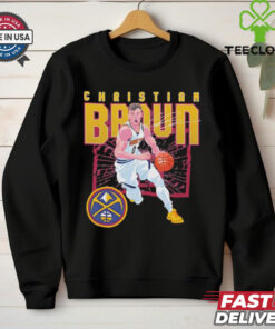 Christian Braun Denver Nuggets shattered signature shirt