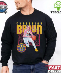 Christian Braun Denver Nuggets shattered signature shirt