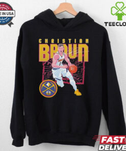 Christian Braun Denver Nuggets shattered signature shirt