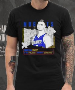 Christian Braun number 0 Denver Nuggets basketball player pose paper gift shirt