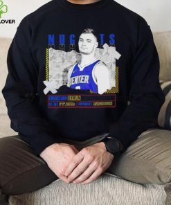 Christian Braun number 0 Denver Nuggets basketball player pose paper gift shirt