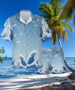 Christian Dior Great Waves Luxury Summer Hawaiian Shirt