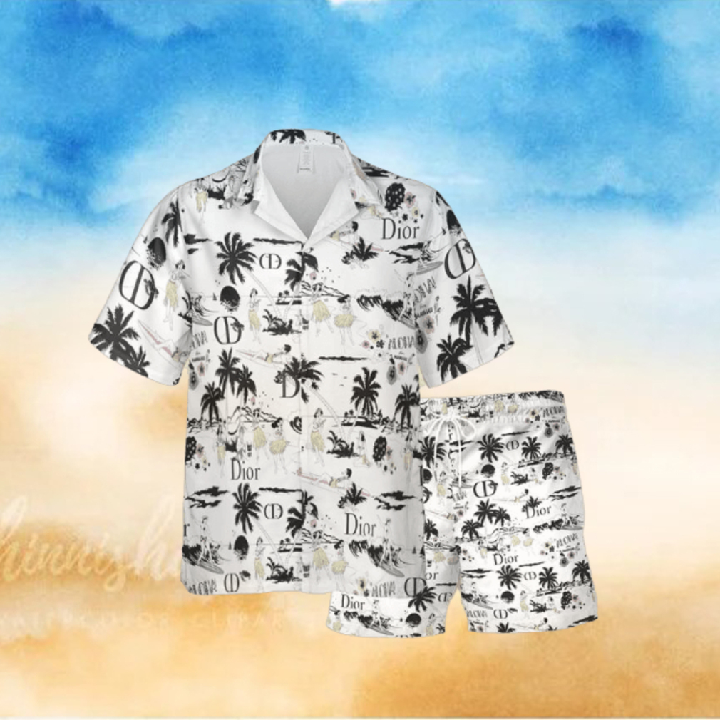 Christian Dior Palm Tree Luxury Summer Hawaiian Shirt Christian Dior Palm Tree Luxury Summer Hawaiian Shirt
