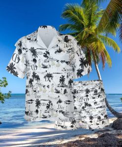 Christian Dior Palm Tree Luxury Summer Hawaiian Shirt