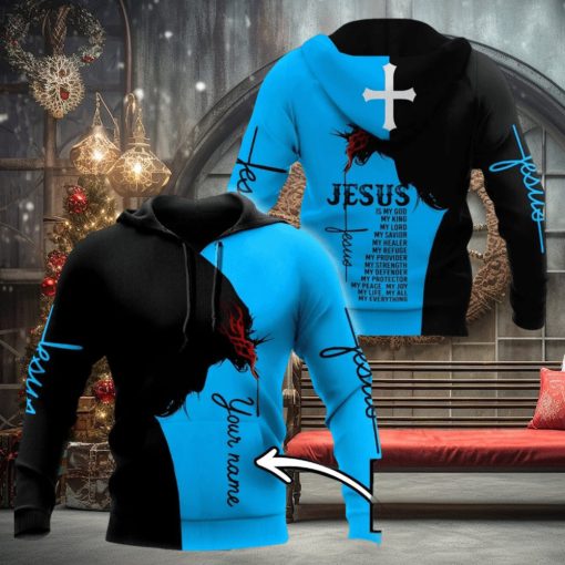 Christian Jesus Custom Name 3d All Over Print Hoodie