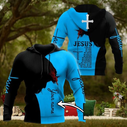 Christian Jesus Custom Name 3d All Over Print Hoodie