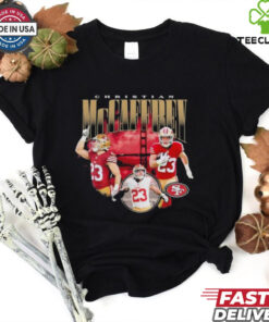 Christian McCaffrey San Francisco 49ers Bridge Player T Shirts