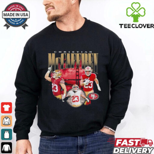 Christian McCaffrey San Francisco 49ers Bridge Player T Shirts