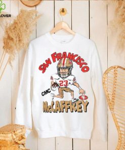 Christian McCaffrey San Francisco 49ers Homage Caricature Player Tri Blend T Shirt