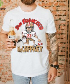 Christian McCaffrey San Francisco 49ers Homage Caricature Player Tri Blend T Shirt