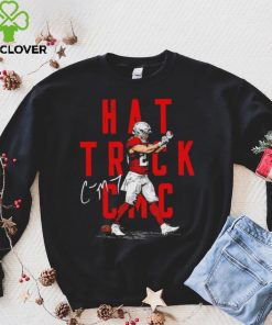 Christian McCaffrey San Francisco 49ers football player hat trick CMC signature hoodie, sweater, longsleeve, shirt v-neck, t-shirt