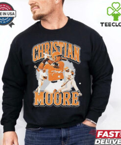 Christian Moore Tennessee baseball player collage signature shirt