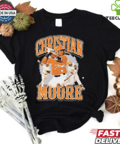 Christian Moore Tennessee baseball player collage signature shirt