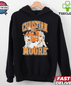Christian Moore Tennessee baseball player collage signature shirt