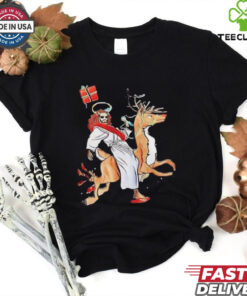 Christian Riding Reindeer Merry Christmas shirt
