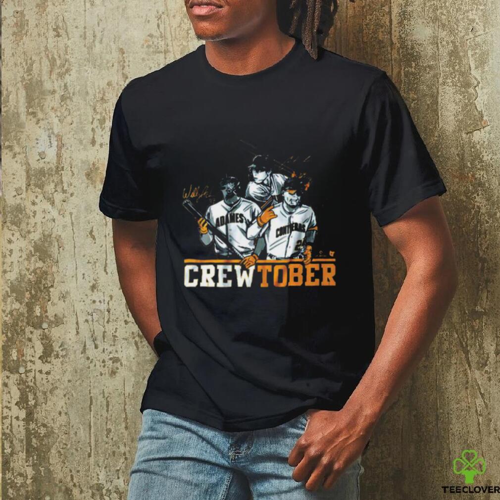 Christian Yelich Willy Adames And William Crewtober Shirt - Limotees