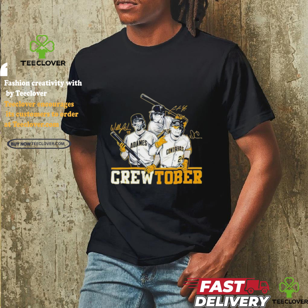 Christian Yelich and Willy Adames and William Contreras Crewtober shirt Christian Yelich and Willy Adames and William Contreras Crewtober shirt
